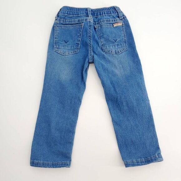 Hudson Jeans Girl's 2T Light Wash Rinse Straight Leg Button Elastic Casual - Picture 8 of 9